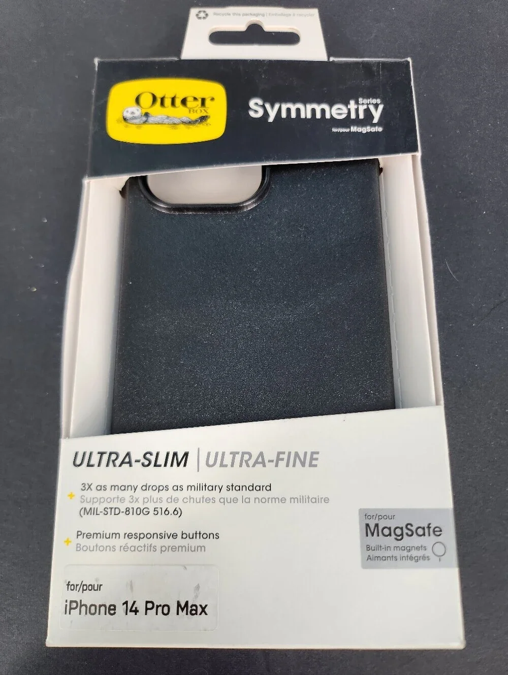 OtterBox Symmetry Series MagSafe iPhone 14 Pro Max Case Black